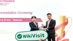  Emar Marketsที่งาน wiki Finance Expo สิงคโปร์ 2023